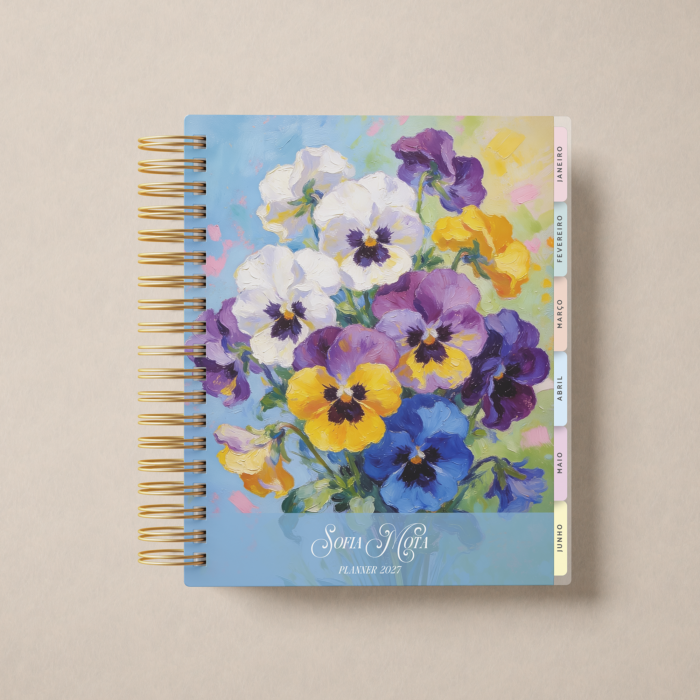Planner Weekly Pansies