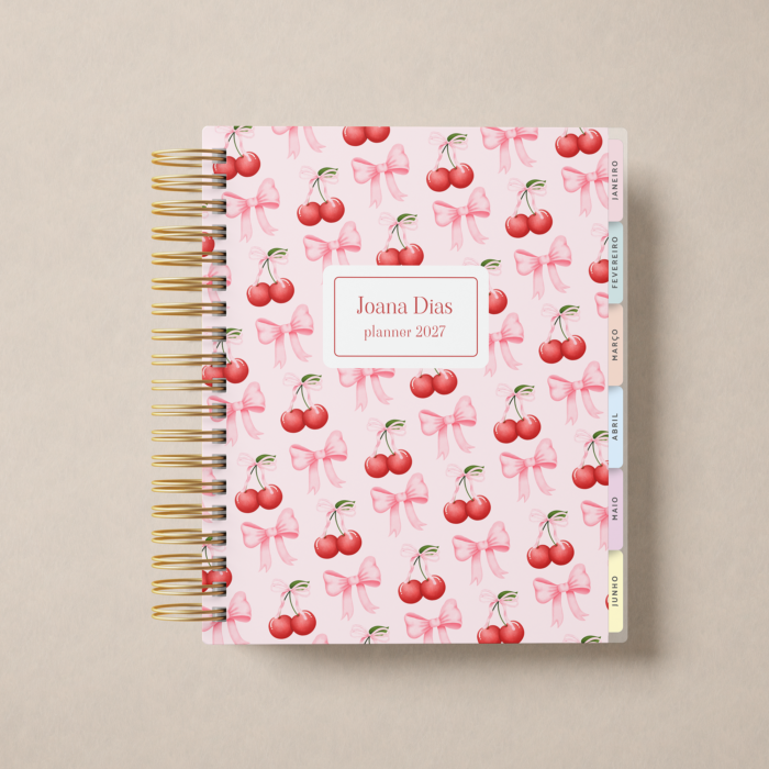 Planner Weekly Cherry bow