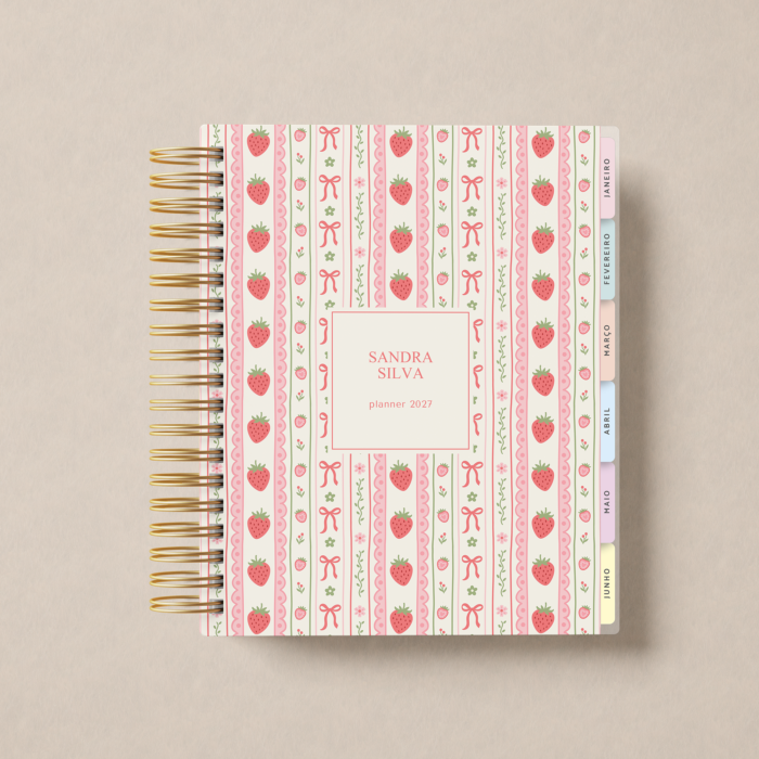 Planner Weekly Strawberry Bow
