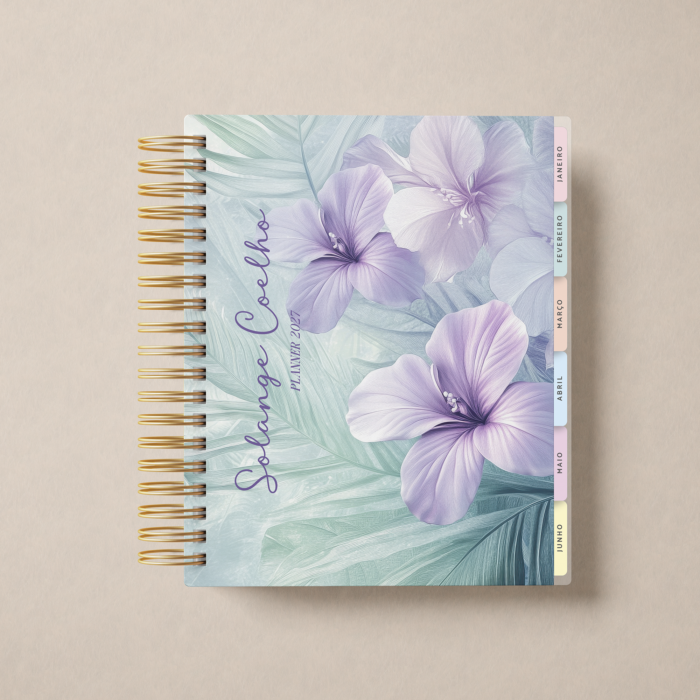 Planner Weekly Hibisco Lavanda