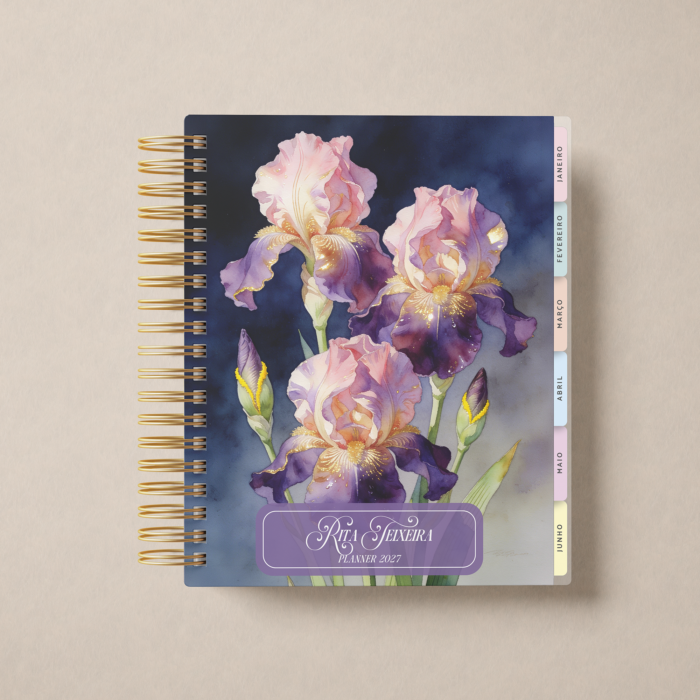 Planner Weekly Íris Dourada