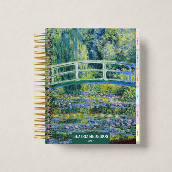 Planner Weekly Water Lilies and Japanese Bridge