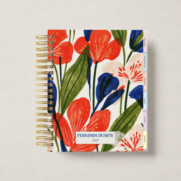 Planner Weekly Coral Bloom